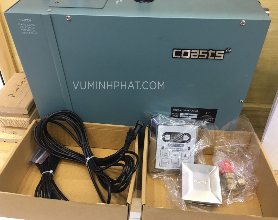 Phụ kiện đi kèm khi mua máy xông hơi ướt coast 6kw: Phụ kiện đi kèm khi mua máy xông hơi ướt coast 6kw: