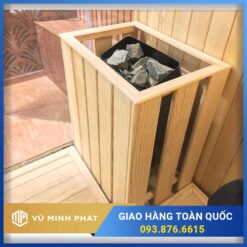 Khung gỗ bao máy xông hơi khô