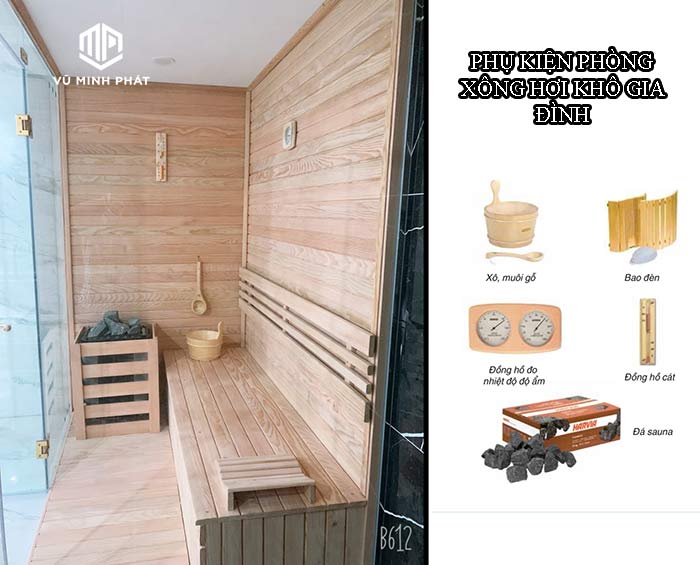 phụ kiện phòng xông hơi khô gia đình