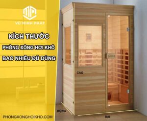 Kích thước phòng xông hơi khô bao nhiêu đủ dùng ?