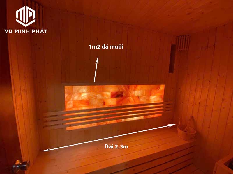 Ghế có kích thước 2,3m đủ cho 4 người 1 gia đình sử dụng